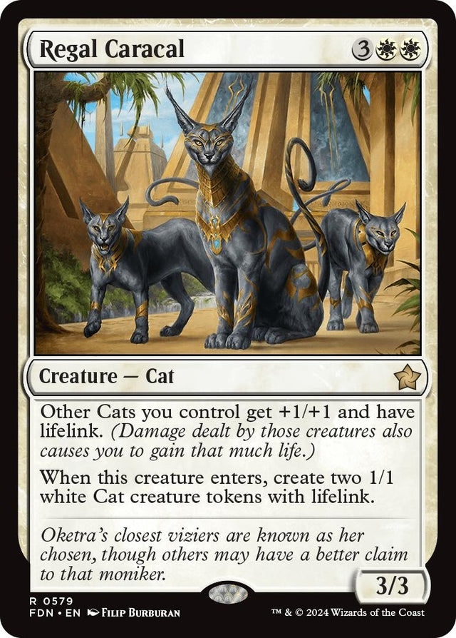 Image for Regal Caracal (579) (Foundations) - Magic: The Gathering