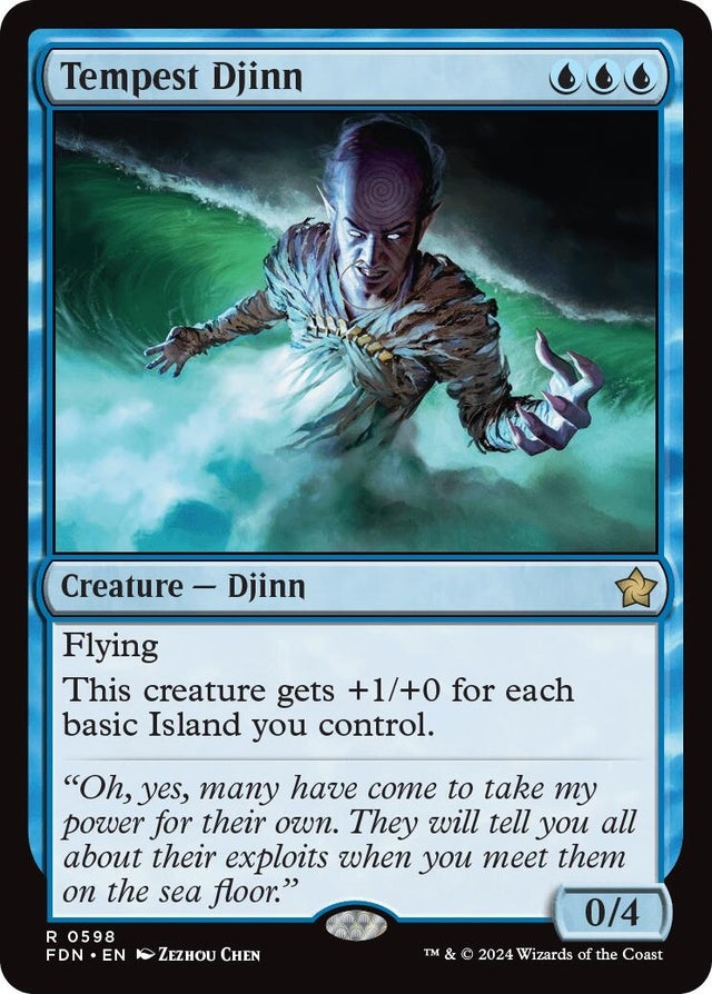 Image for Tempest Djinn (0598) (598) (Foundations) - Magic: The Gathering