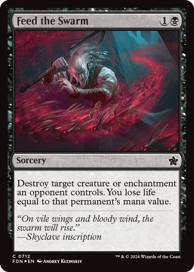 Image for Feed the Swarm (712) (Foil) (Foundations) - Magic: The Gathering