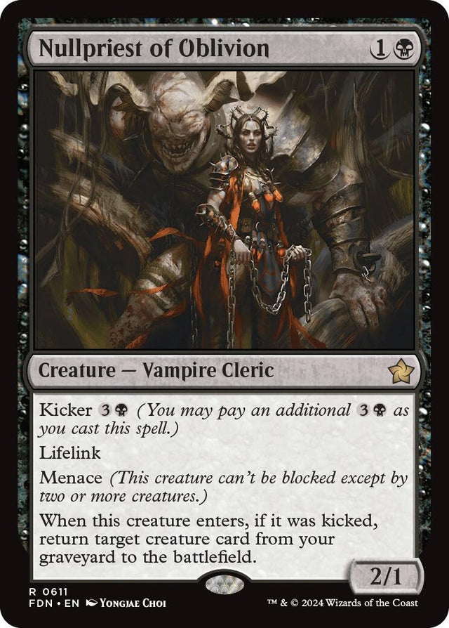 Image for Nullpriest of Oblivion (611) (Foundations) - Magic: The Gathering