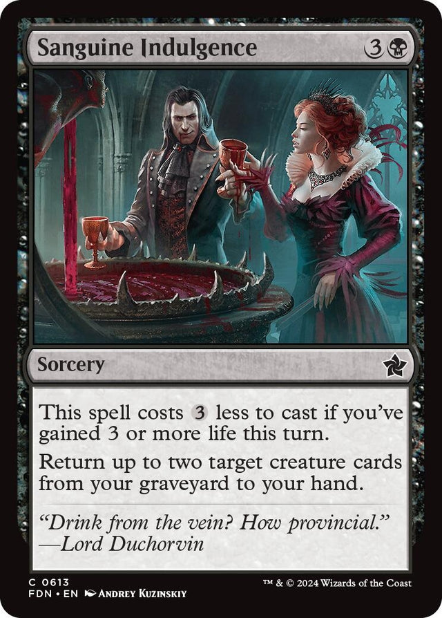 Image for Sanguine Indulgence (613) (Foundations) - Magic: The Gathering