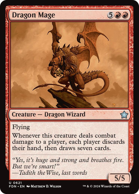 Image for Dragon Mage (621) (Foundations) - Magic: The Gathering