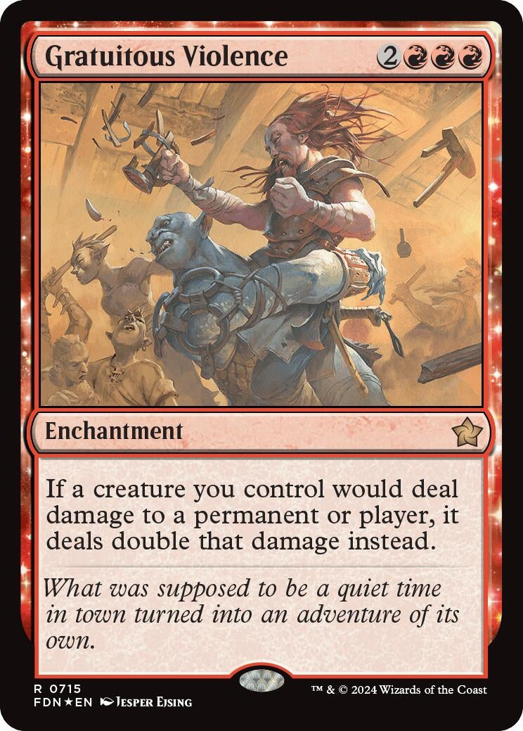 Image for Gratuitous Violence (715) (Foil) (Foundations) - Magic: The Gathering