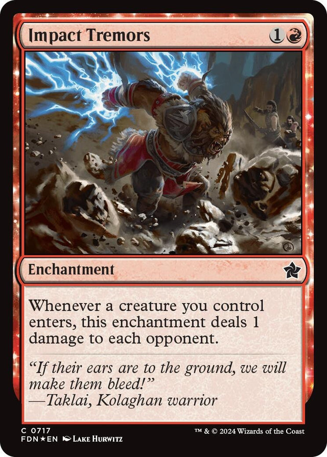 Image for Impact Tremors (717) (Foil) (Foundations) - Magic: The Gathering