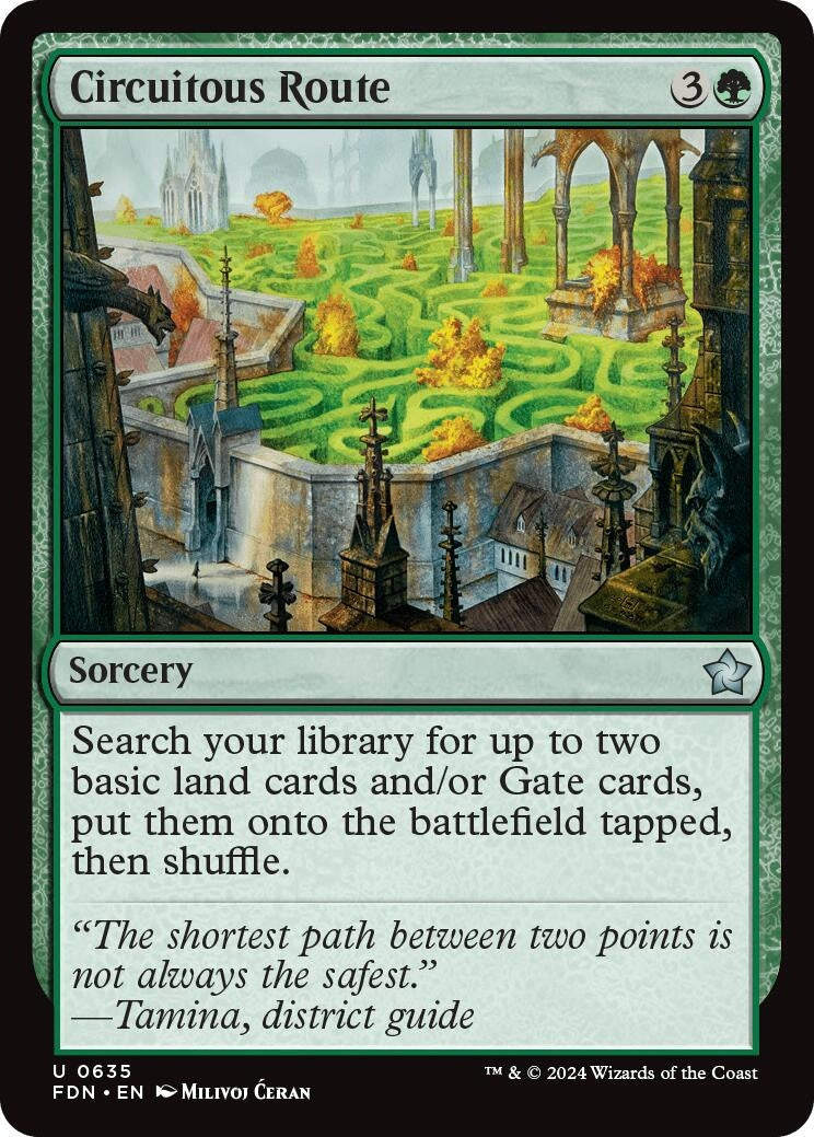 Image for Circuitous Route (635) (Foundations) - Magic: The Gathering