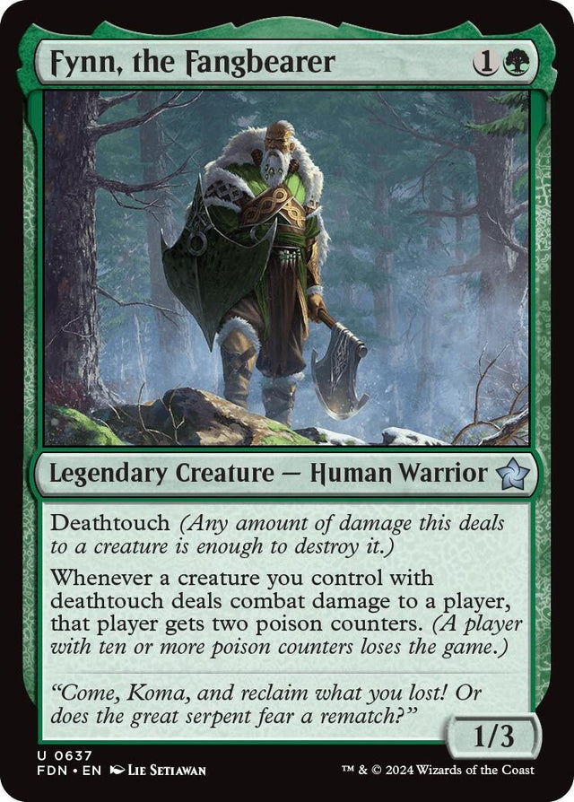 Image for Fynn, the Fangbearer (637) (Foundations) - Magic: The Gathering