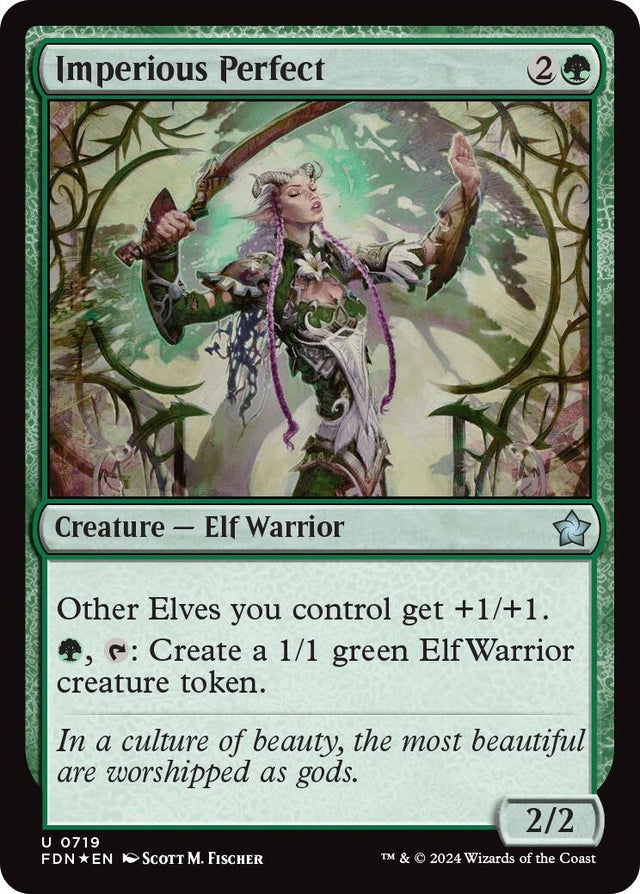 Image for Imperious Perfect (719) (Foil) (Foundations) - Magic: The Gathering