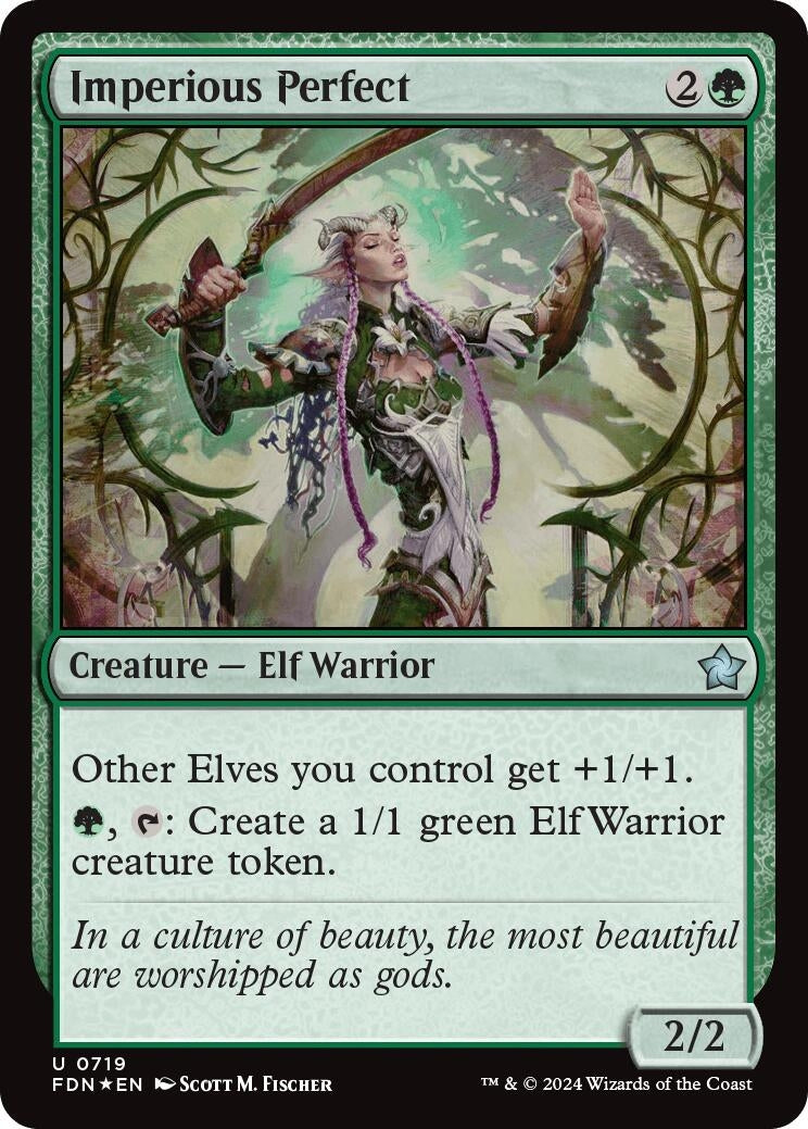 Image for Imperious Perfect (719) (Foil) (Foundations) - Magic: The Gathering