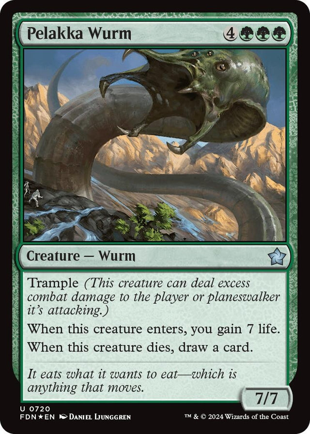 Image for Pelakka Wurm (0720) (720) (Foil) (Foundations) - Magic: The Gathering