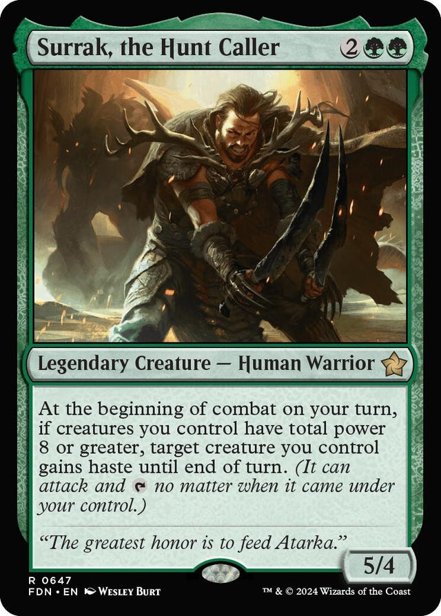 Image for Surrak, the Hunt Caller (0647) (647) (Foundations) - Magic: The Gathering