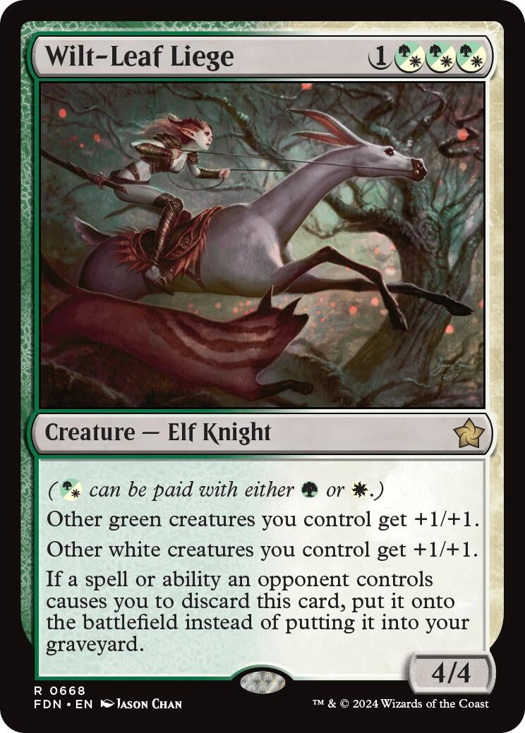 Image for Wilt-Leaf Liege (668) (Foundations) - Magic: The Gathering