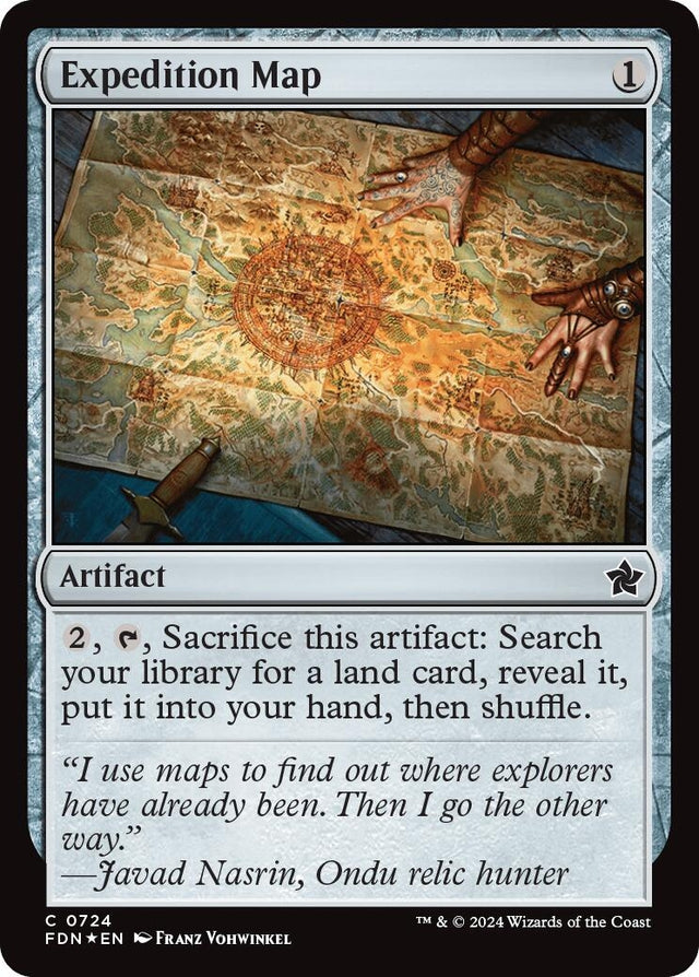 Image for Expedition Map (724) (Foil) (Foundations) - Magic: The Gathering