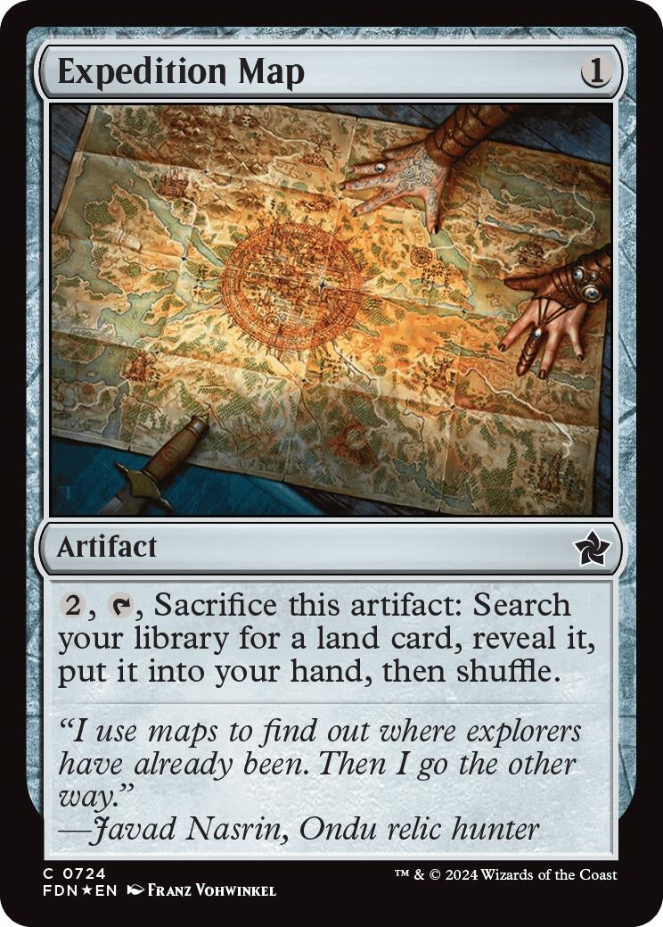 Image for Expedition Map (724) (Foil) (Foundations) - Magic: The Gathering