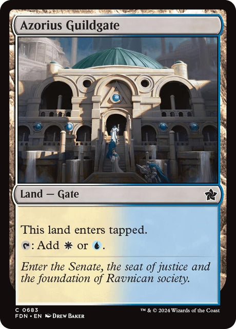 Image for Azorius Guildgate (683) (Foundations) - Magic: The Gathering