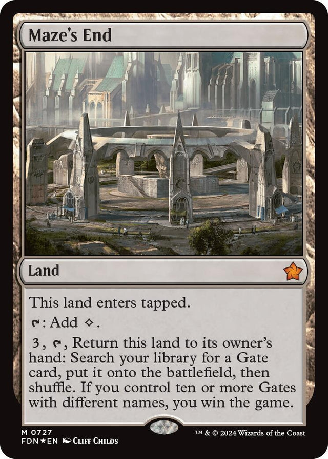 Image for Maze's End (727) (Foil) (Foundations) - Magic: The Gathering