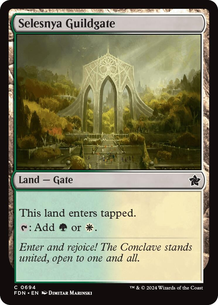 Image for Selesnya Guildgate (694) (Foundations) - Magic: The Gathering