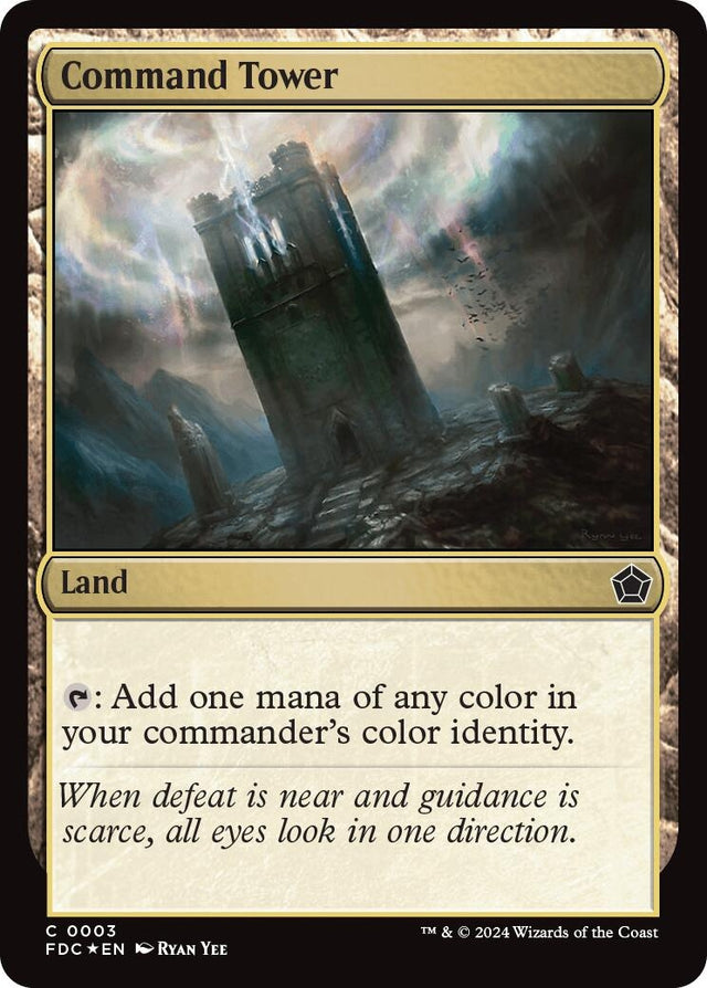 Image for Command Tower (3) (Foil) (Commander: Foundations) - Magic: The Gathering