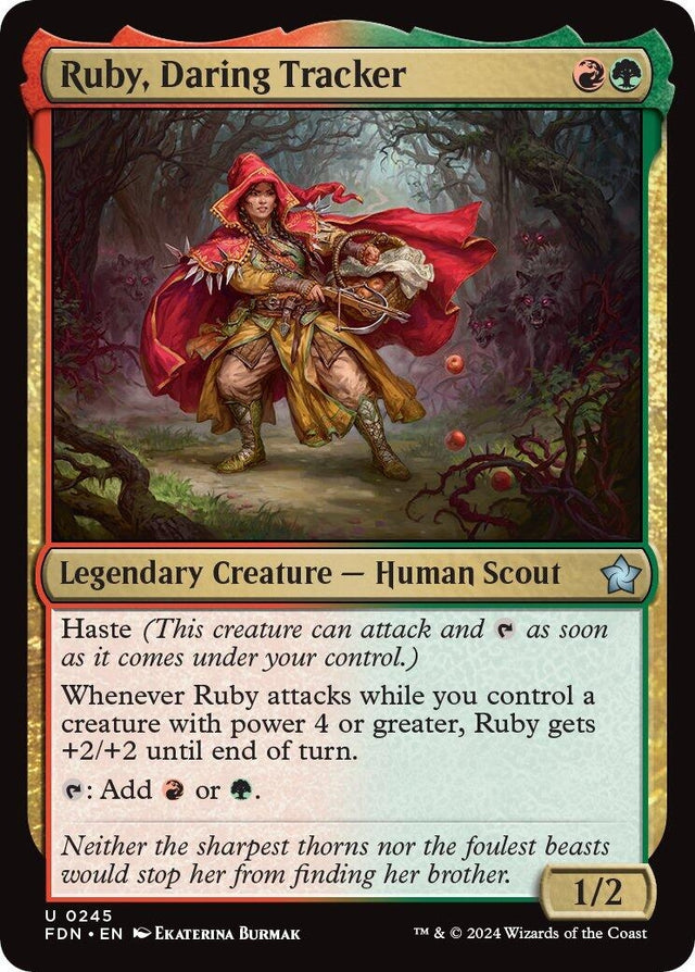 Image for Ruby, Daring Tracker (245) (Foil) (Foundations) - Magic: The Gathering