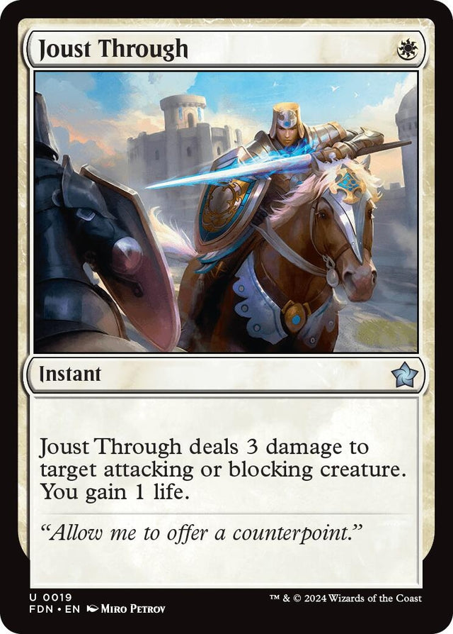 Image for Joust Through (19) (Foil) (Foundations) - Magic: The Gathering