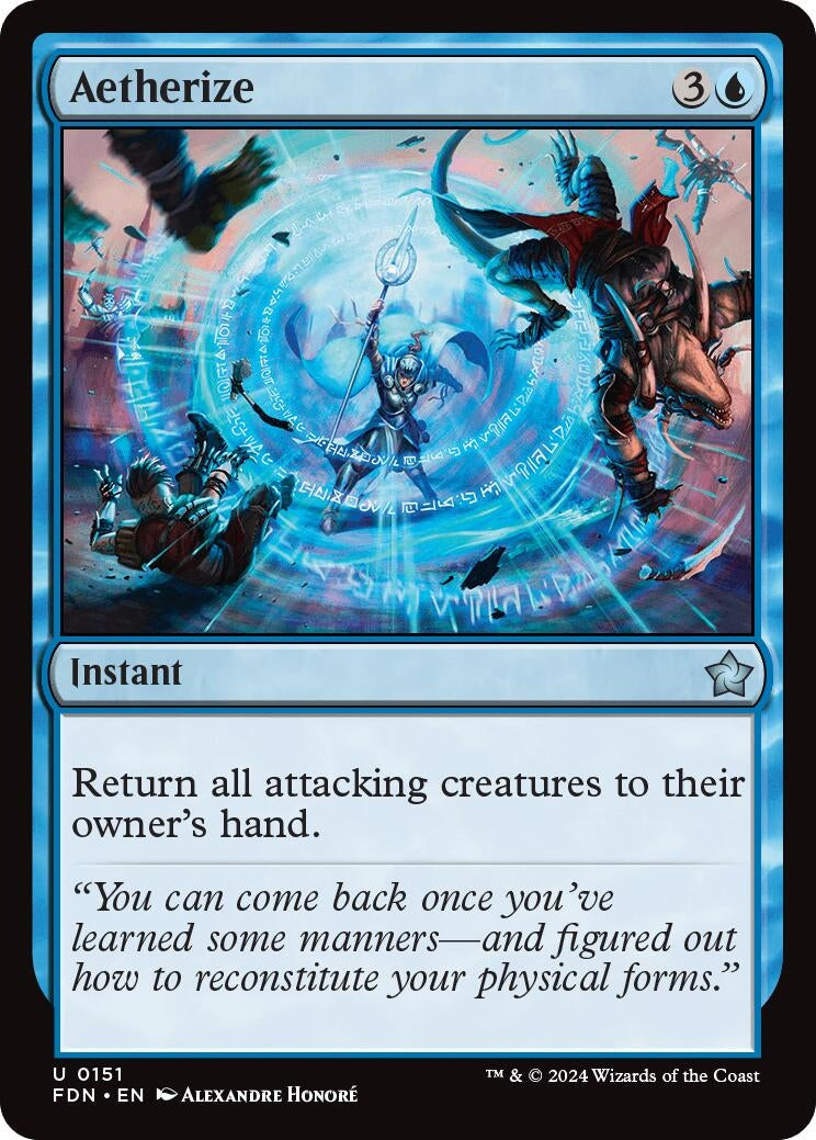 Image for Aetherize (151) (Foil) (Foundations) - Magic: The Gathering