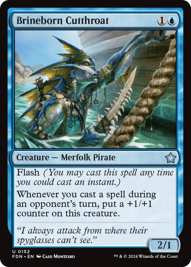 Image for Brineborn Cutthroat (152) (Foil) (Foundations) - Magic: The Gathering