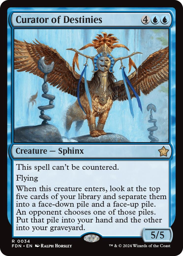 Image for Curator of Destinies (34) (Foil) (Foundations) - Magic: The Gathering