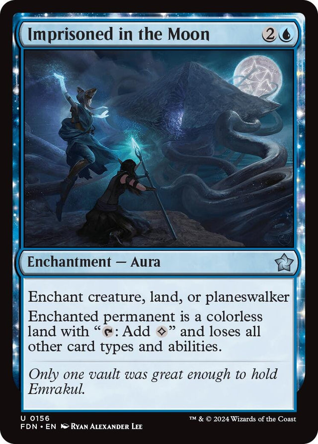 Image for Imprisoned in the Moon (156) (Foundations) - Magic: The Gathering