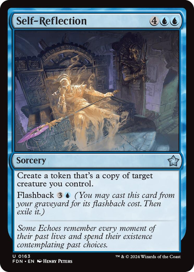 Image for Self-Reflection (163) (Foil) (Foundations) - Magic: The Gathering