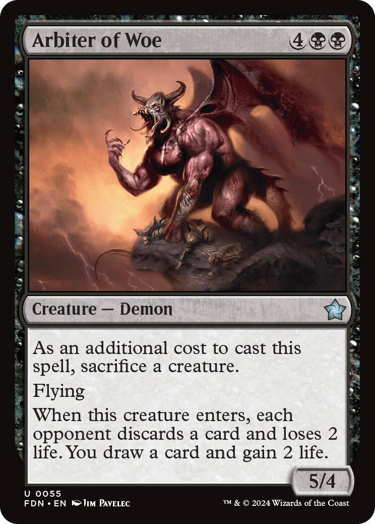 Image for Arbiter of Woe (55) (Foil) (Foundations) - Magic: The Gathering