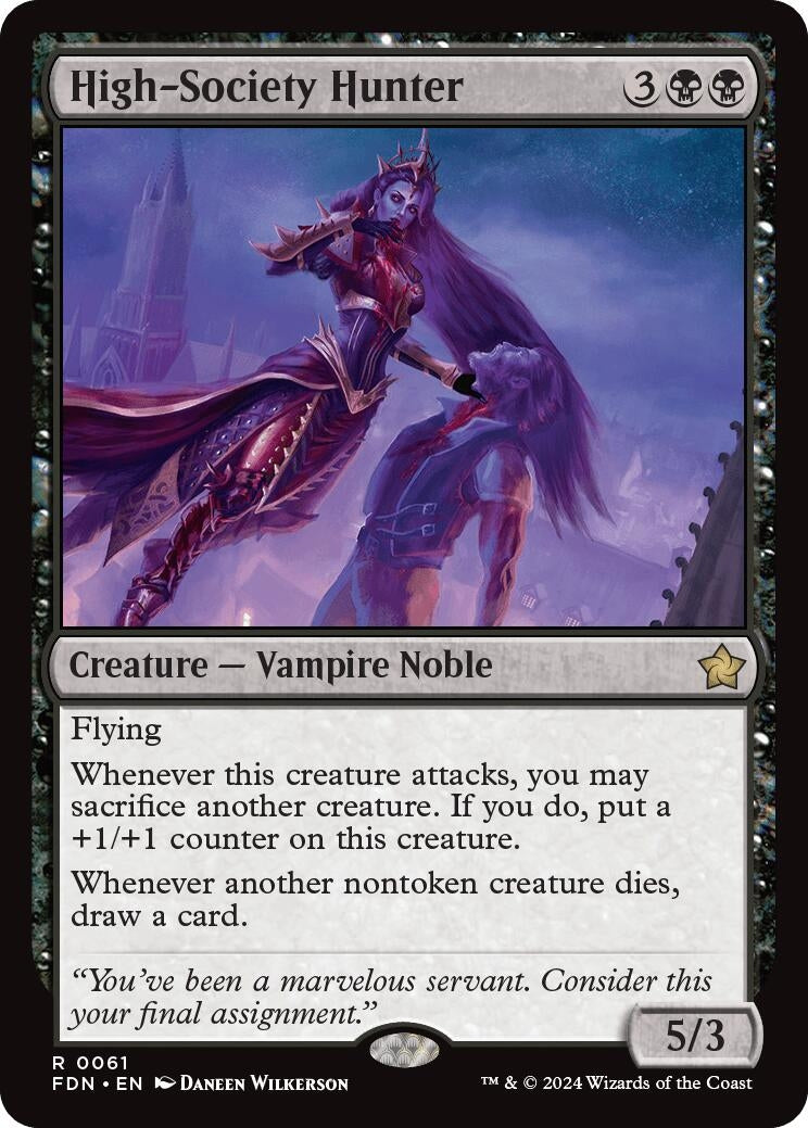Image for High-Society Hunter (61) (Foil) (Foundations) - Magic: The Gathering