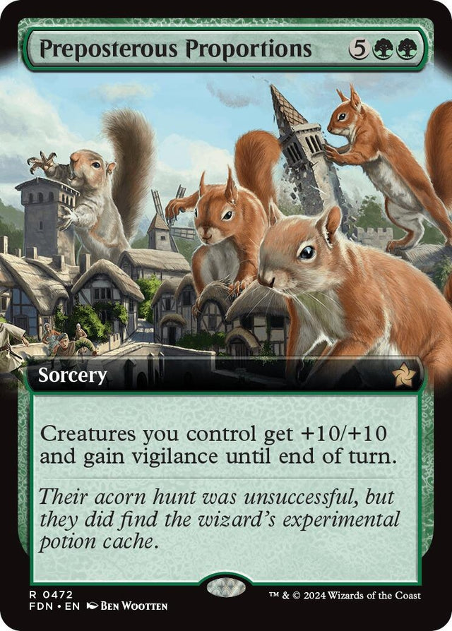 Image for Preposterous Proportions (Extended Art) (472) (Foil) (Foundations) - Magic: The Gathering