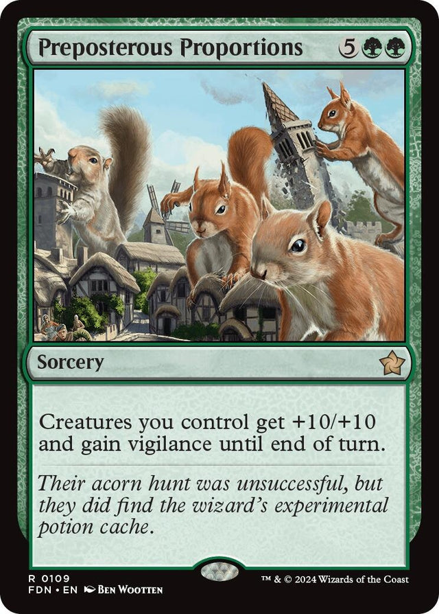 Image for Preposterous Proportions (109) (Foundations) - Magic: The Gathering