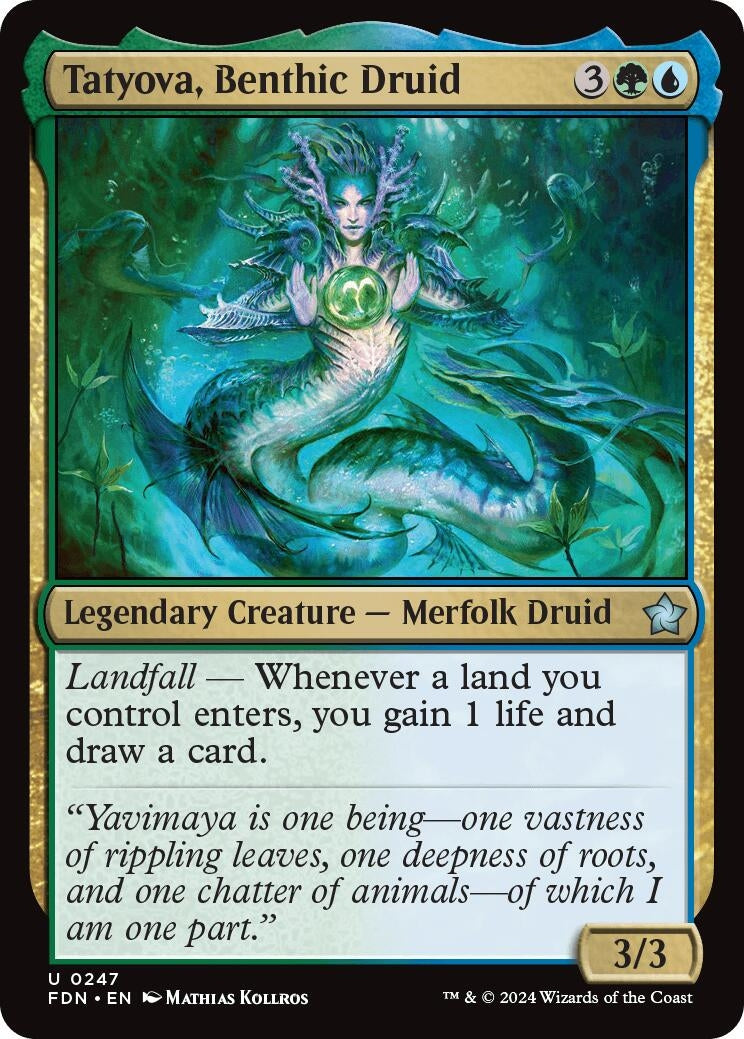 Image for Tatyova, Benthic Druid (247) (Foil) (Foundations) - Magic: The Gathering