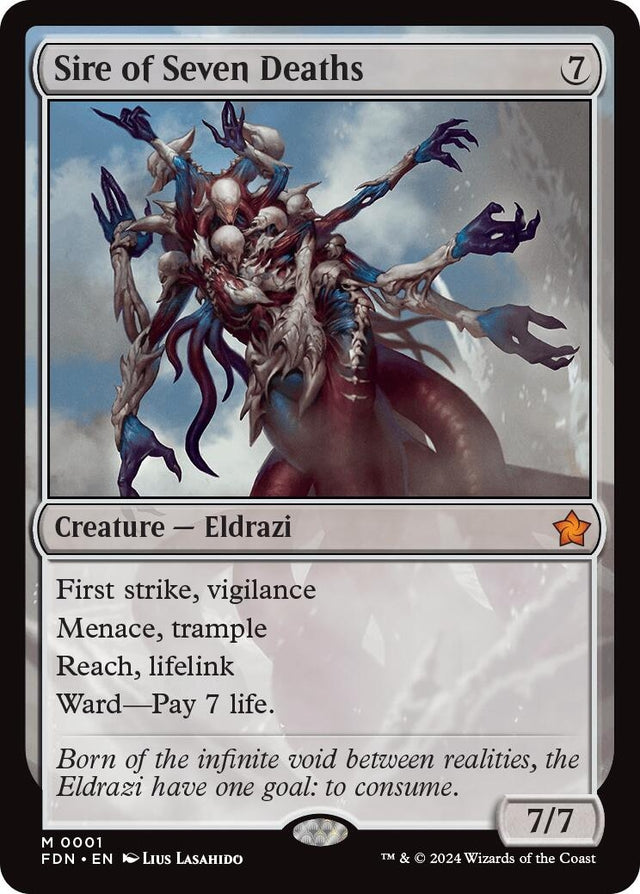 Image for Sire of Seven Deaths (1) (Foil) (Foundations) - Magic: The Gathering