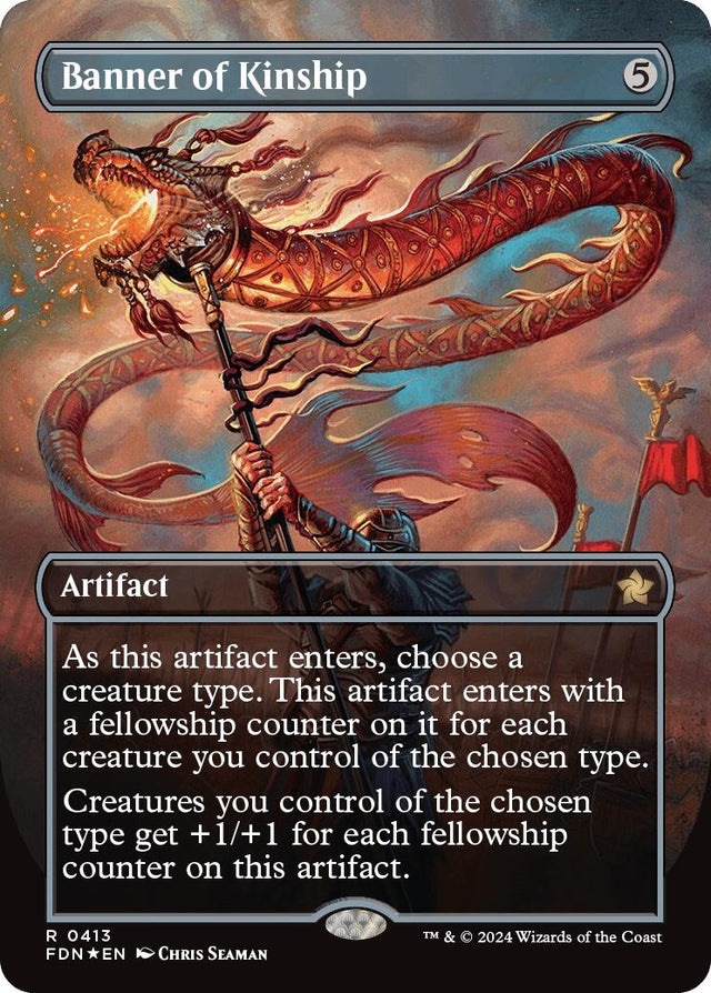 Image for Banner of Kinship (Borderless) (Mana Foil) (413) (Foil) (Foundations) - Magic: The Gathering