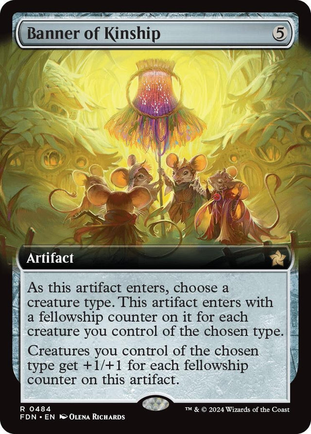 Image for Banner of Kinship (Extended Art) (484) (Foil) (Foundations) - Magic: The Gathering