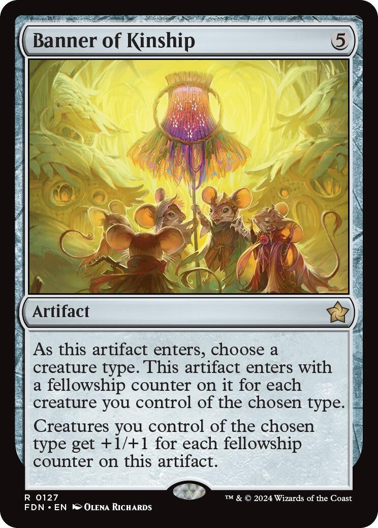 Image for Banner of Kinship (127) (Foil) (Foundations) - Magic: The Gathering