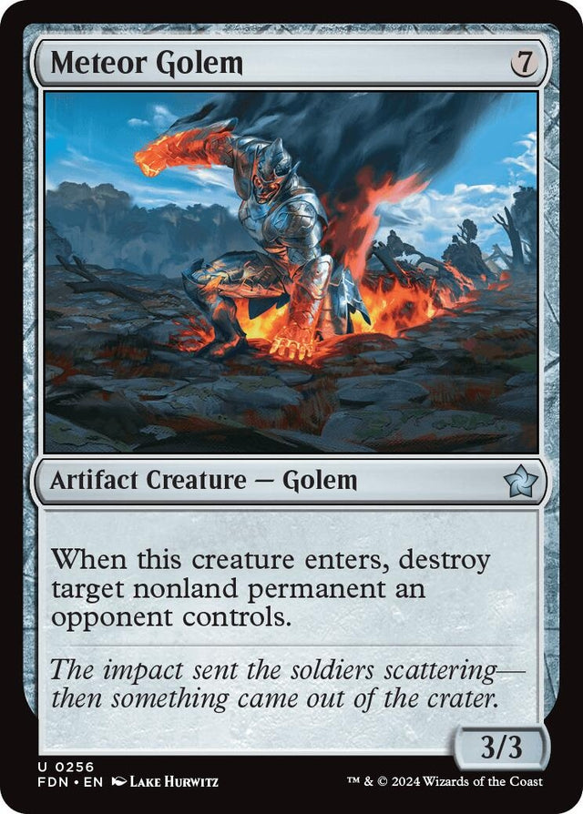 Image for Meteor Golem (256) (Foil) (Foundations) - Magic: The Gathering