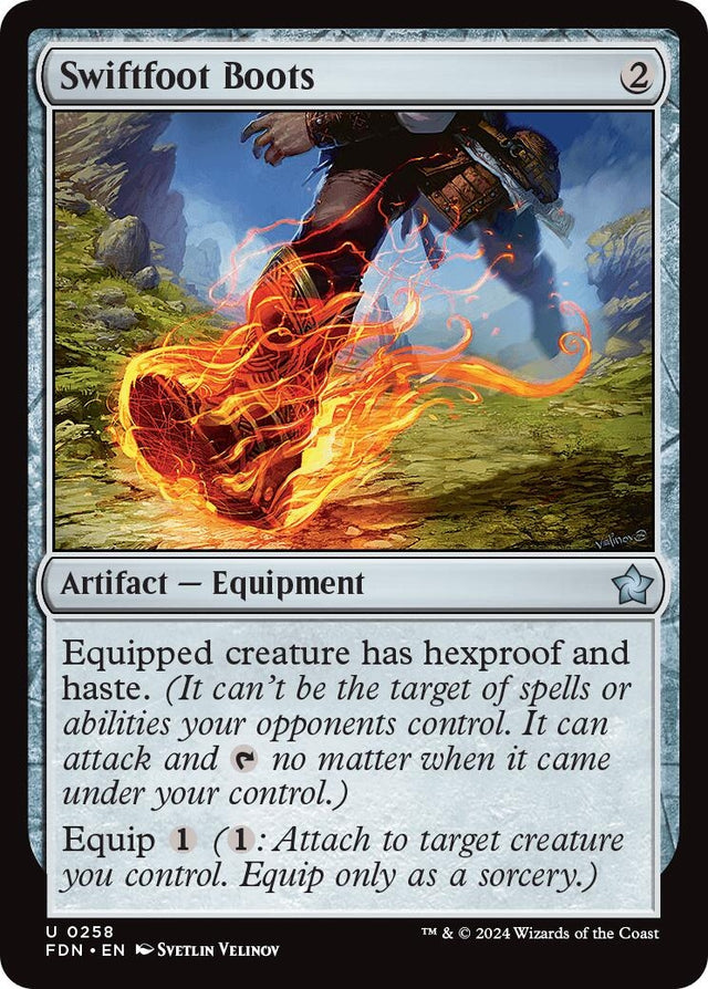 Image for Swiftfoot Boots (258) (Foil) (Foundations) - Magic: The Gathering