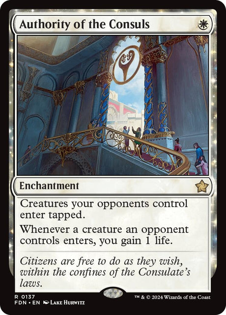 Image for Authority of the Consuls (137) (Foil) (Foundations) - Magic: The Gathering