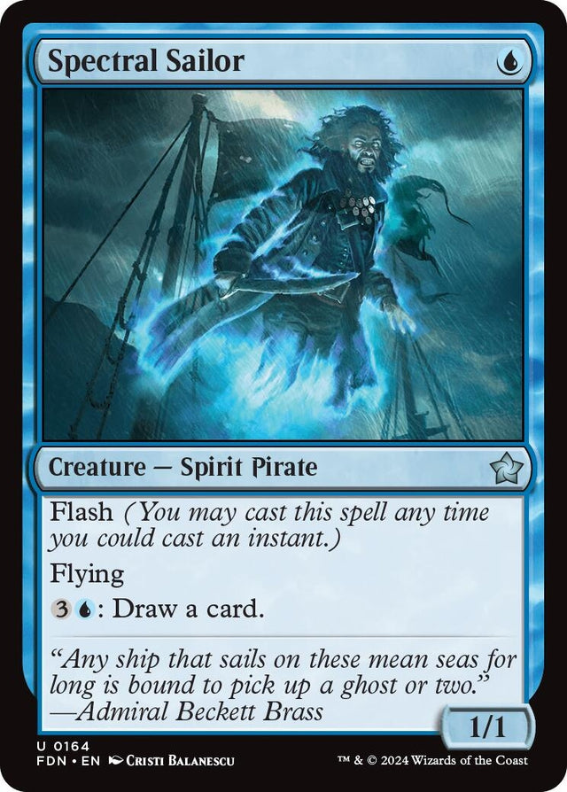 Image for Spectral Sailor (0164) (164) (Foundations) - Magic: The Gathering