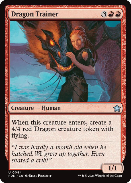 Image for Dragon Trainer (84) (Foil) (Foundations) - Magic: The Gathering