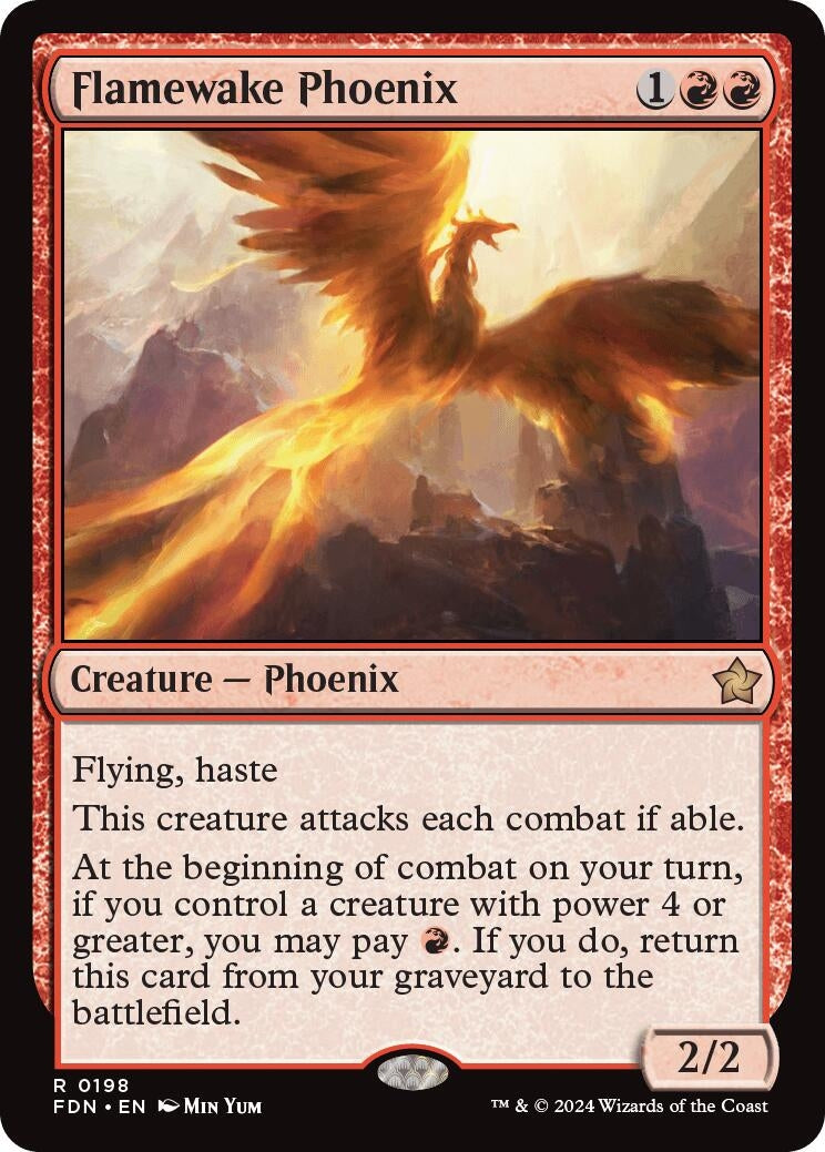 Image for Flamewake Phoenix (198) (Foil) (Foundations) - Magic: The Gathering
