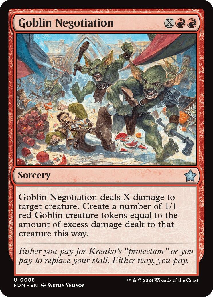 Image for Goblin Negotiation (88) (Foil) (Foundations) - Magic: The Gathering