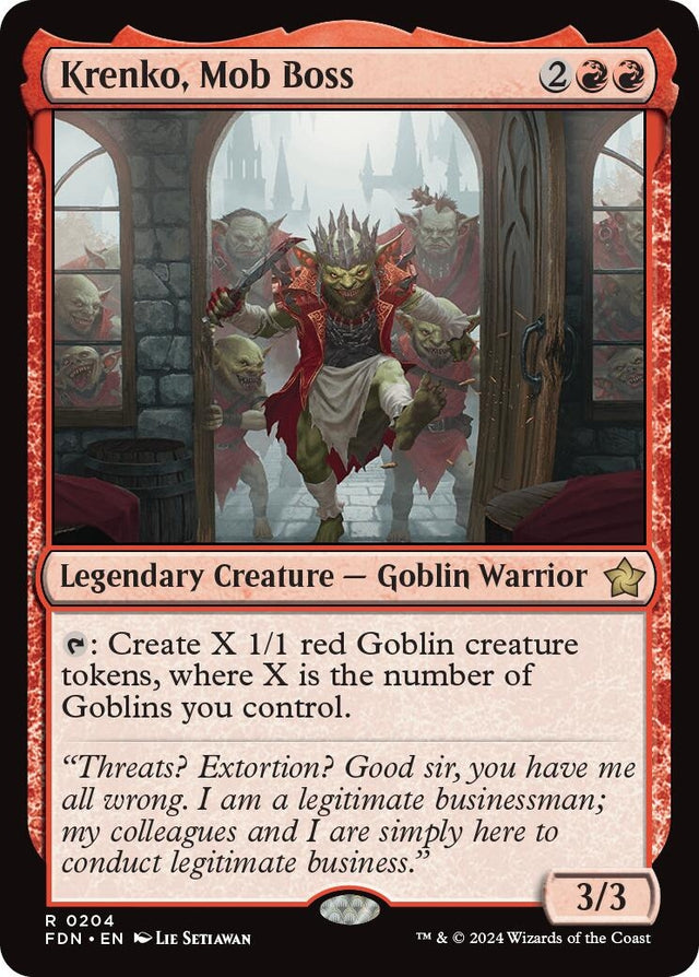 Image for Krenko, Mob Boss (204) (Foundations) - Magic: The Gathering