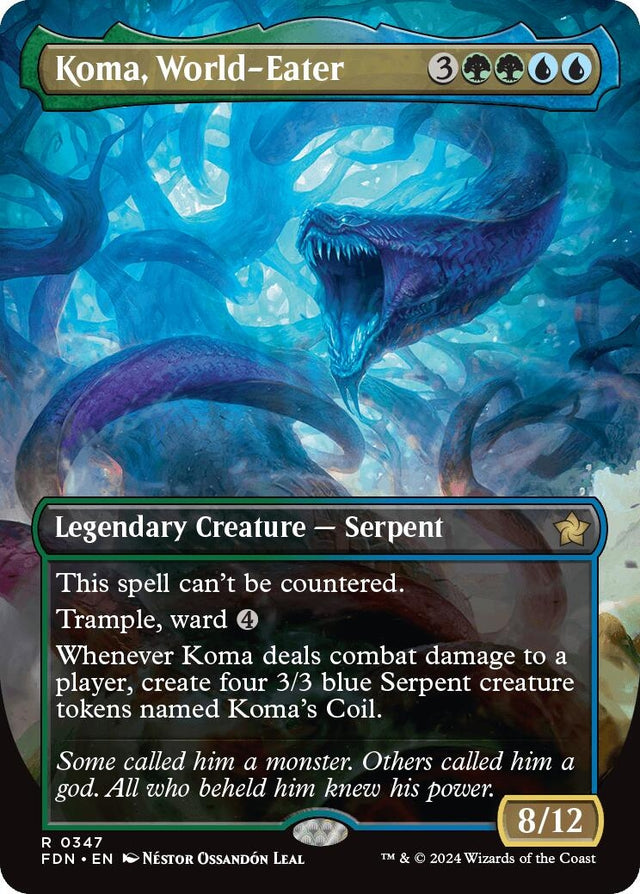 Image for Koma, World-Eater (Borderless) (347) (Foundations) - Magic: The Gathering
