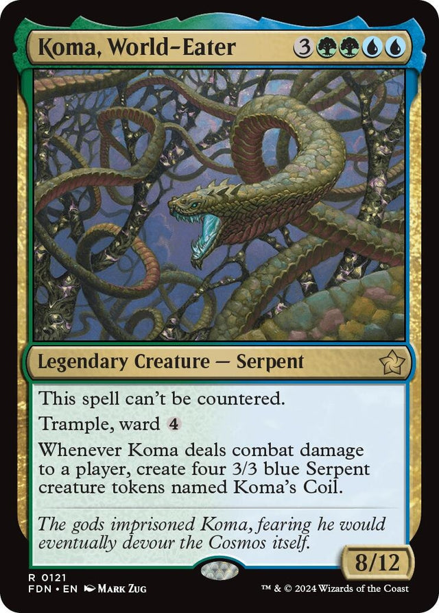 Image for Koma, World-Eater (121) (Foil) (Foundations) - Magic: The Gathering