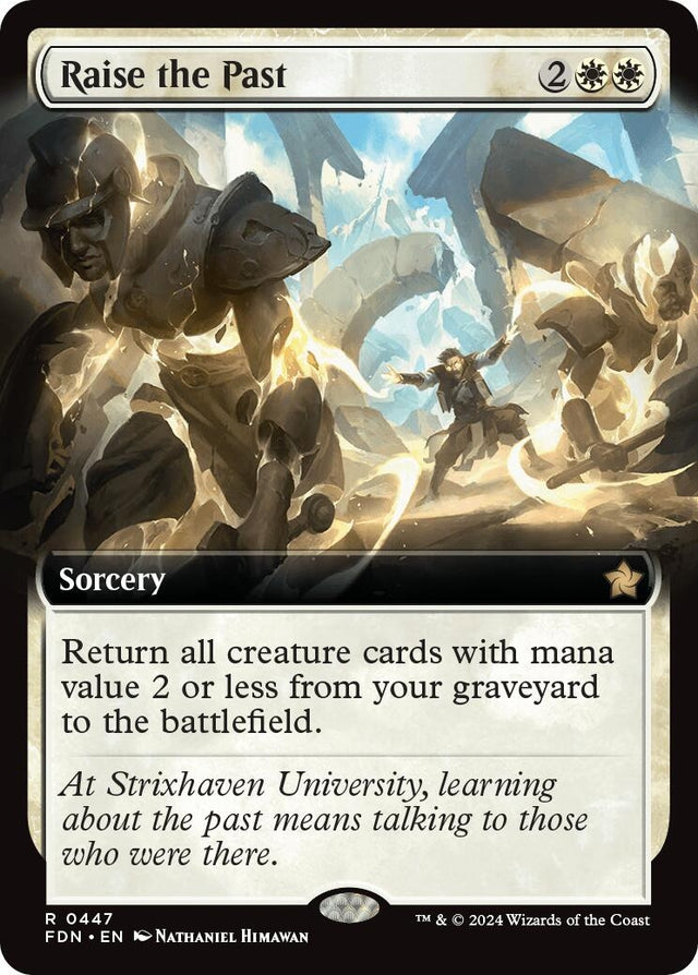 Image for Raise the Past (Extended Art) (447) (Foil) (Foundations) - Magic: The Gathering