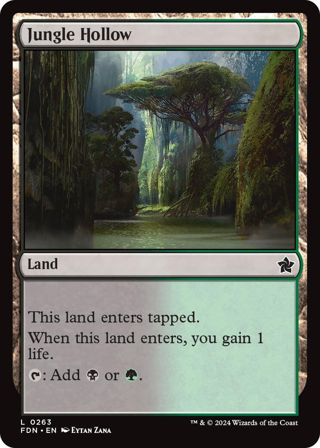 Image for Jungle Hollow (263) (Foil) (Foundations) - Magic: The Gathering