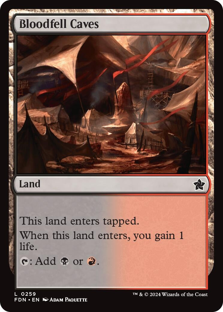 Image for Bloodfell Caves (259) (Foil) (Foundations) - Magic: The Gathering